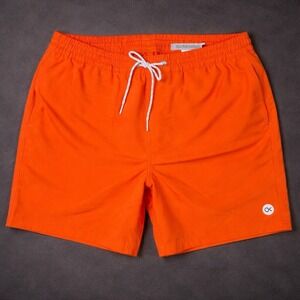 OUTERKNOWN Orange Nomadic Volley Board Shorts Trunks Men's M Beach Coastal NWT